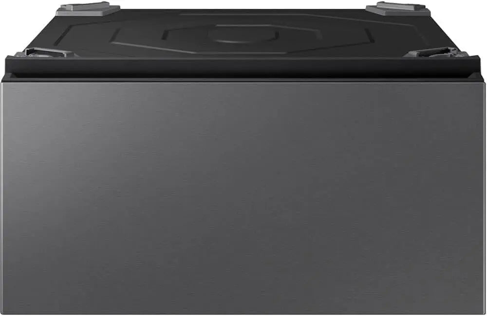 SAMSUNG Bespoke AI Laundry Comb Pedestal with Pull Out Storage Drawer - WE702NZ/US, Dark Steel