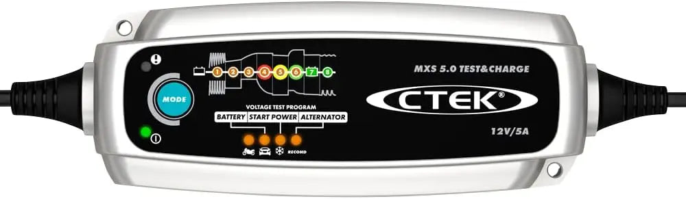 CTEK MXS 5.0 Test & Charge Battery Charger 12V 5A - Testa
