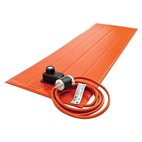 BriskHeat AO-36001-98 SRL06121PADJB Silicone Heating Blanket with Controller - 50-425F, 6x12 Size, 120 Volt, 180 Watt, Orange