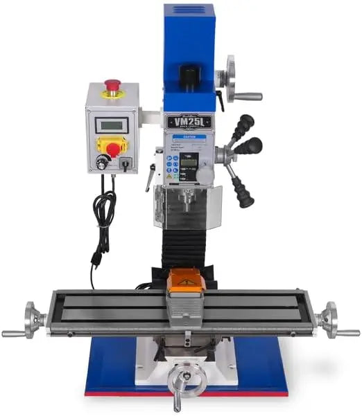 MechMaxx 1.5 HP 110V 7'' x 27-1/2'' Benchtop Mini Mill Drill Machine - VM25L