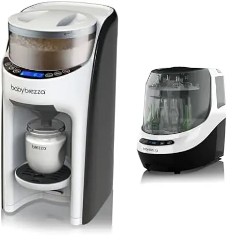Bundle of Baby Brezza New and Improved Formula Pro Advanced Formula Dispenser Machine - Baby Brezza Baby Bottle Washer Pro, Washer, Sterilizer + Dryer