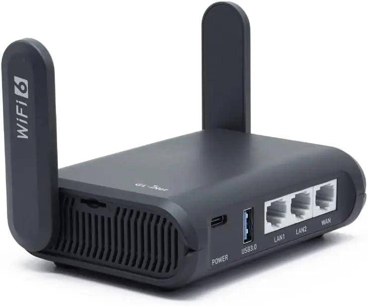 GL.iNet GL-AXT1800 Slate AX Pocket-Sized Wi-Fi 6 Travel Router - With VPN
