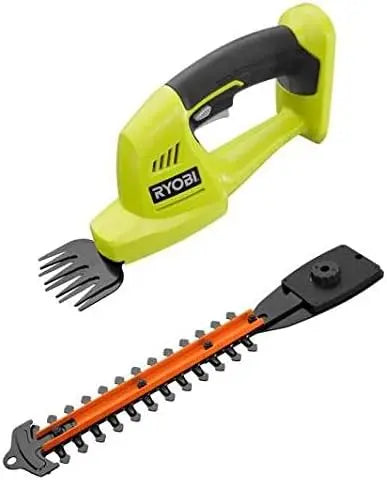 RYOBI ONE+ 18-Volt Lithium-Ion Cordless Grass Shear and Shrubber Trimmer - - 1.3 Ah Battery and Charger Included