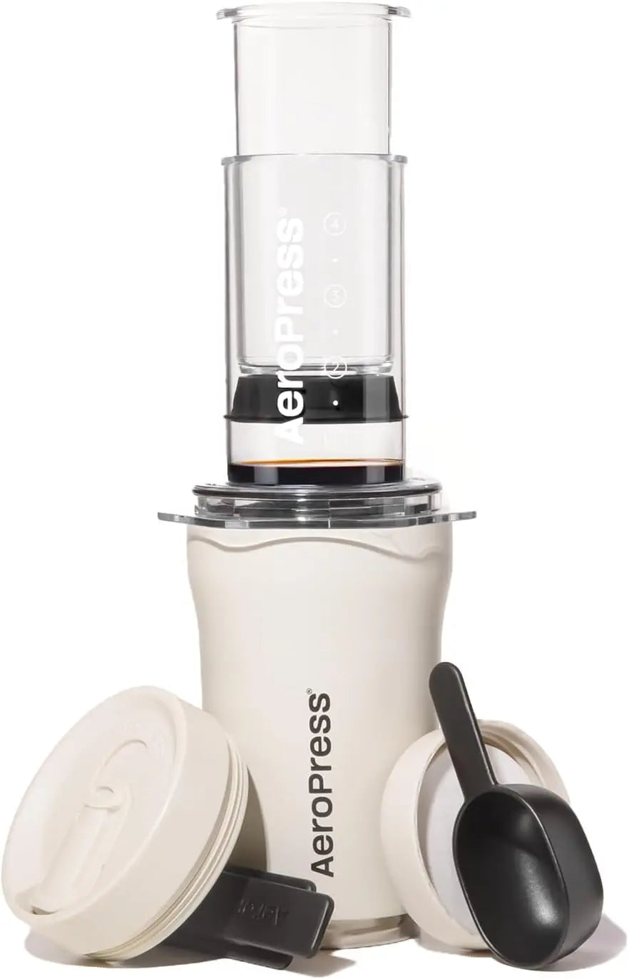AeroPress Go Plus Portable Coffee Maker Kit - Cream