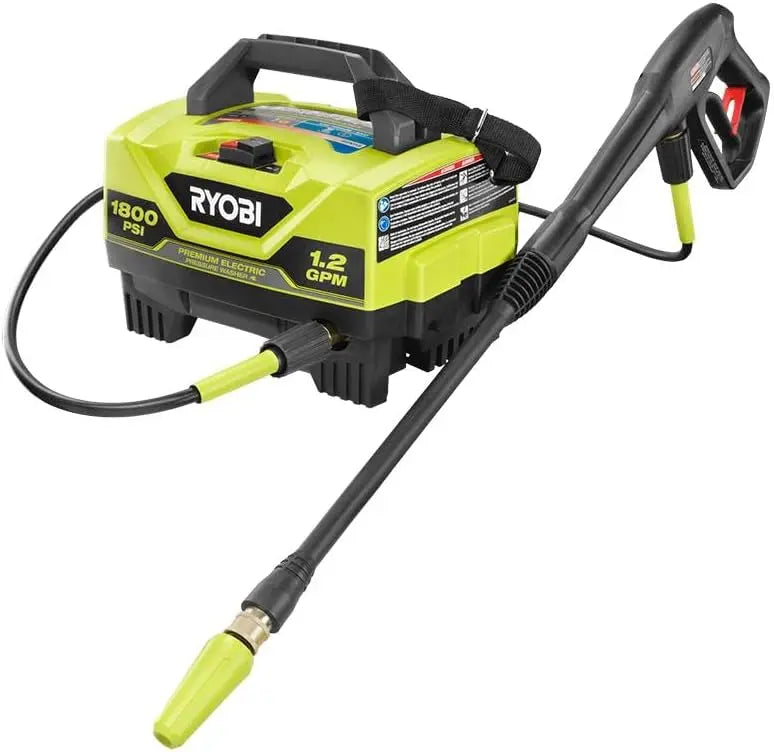 RYOBI 1800 PSI 1.2 GPM Cold Water Corded Electric Pressure Washer - Reed, GREEN