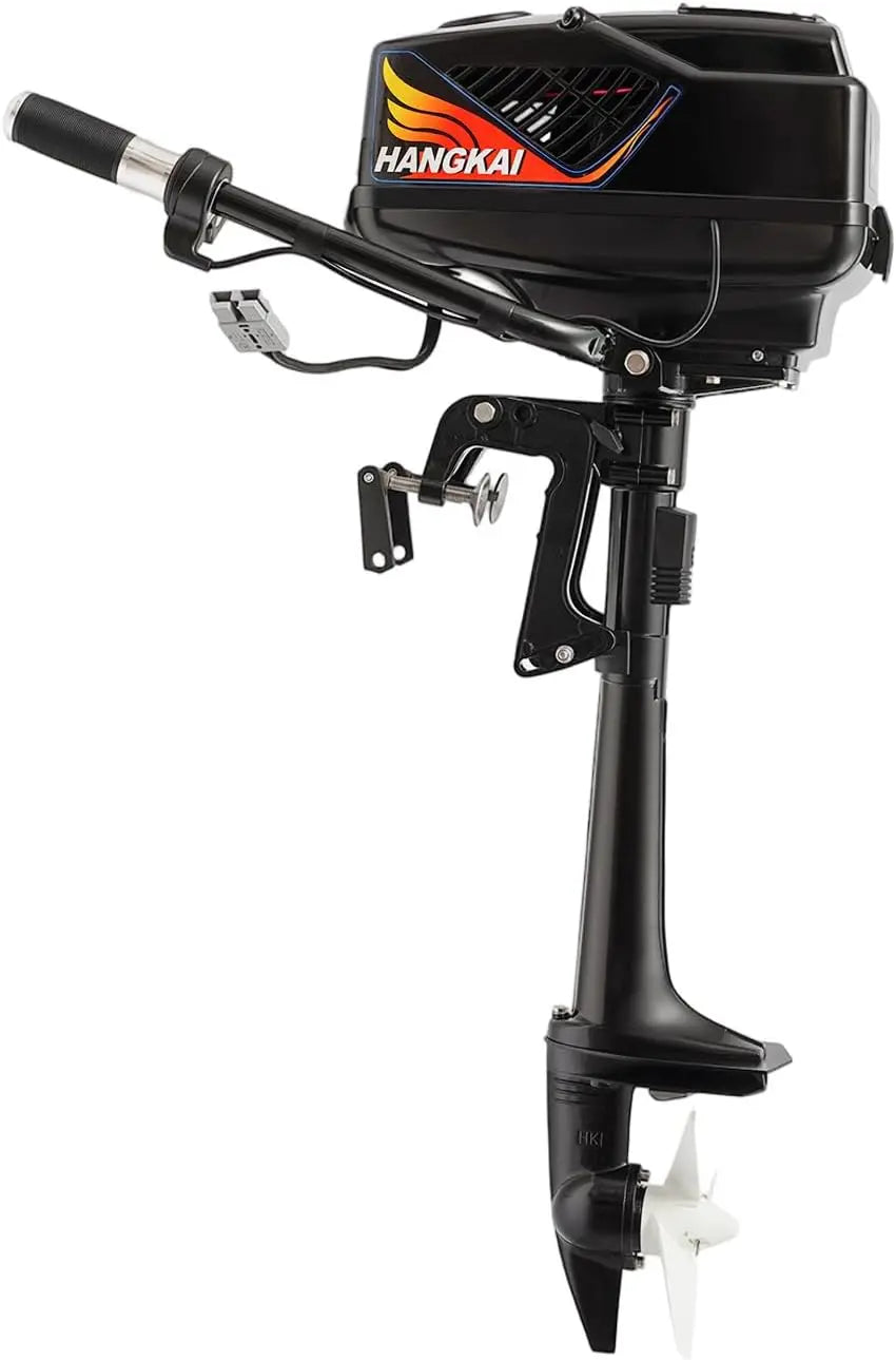 1000W 48V Electric Outboard Motor - 4 HP Heavy Duty Hangkai Outboard Motor, Brushless Motor Kayak Engine