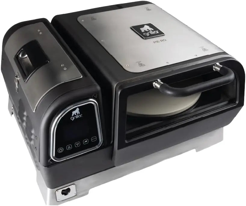 GRILLA Pie-Ro Pellet Pizza Oven with Automatic Rotating Stone - Auger-Fed System, WiFi-Enabled, 800°F High-Heat, Neapolitan Pizzas in Minutes