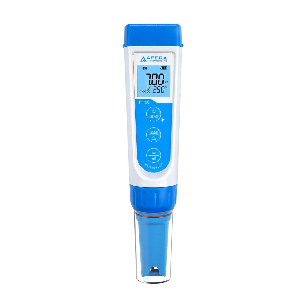 Apera Instruments AI311 Series PH60 Waterproof pH Pocket Tester Kit - Replaceable Probe, ±0.01 pH Accuracy, Lcd display