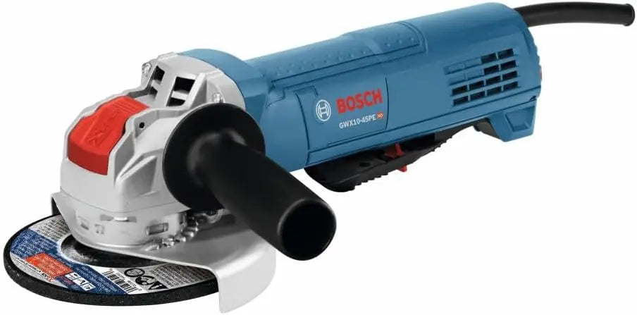 Bosch GWX10-45PE 4-1/2 Inch X-LOCK Ergonomic Angle Grinder with Paddle Switch