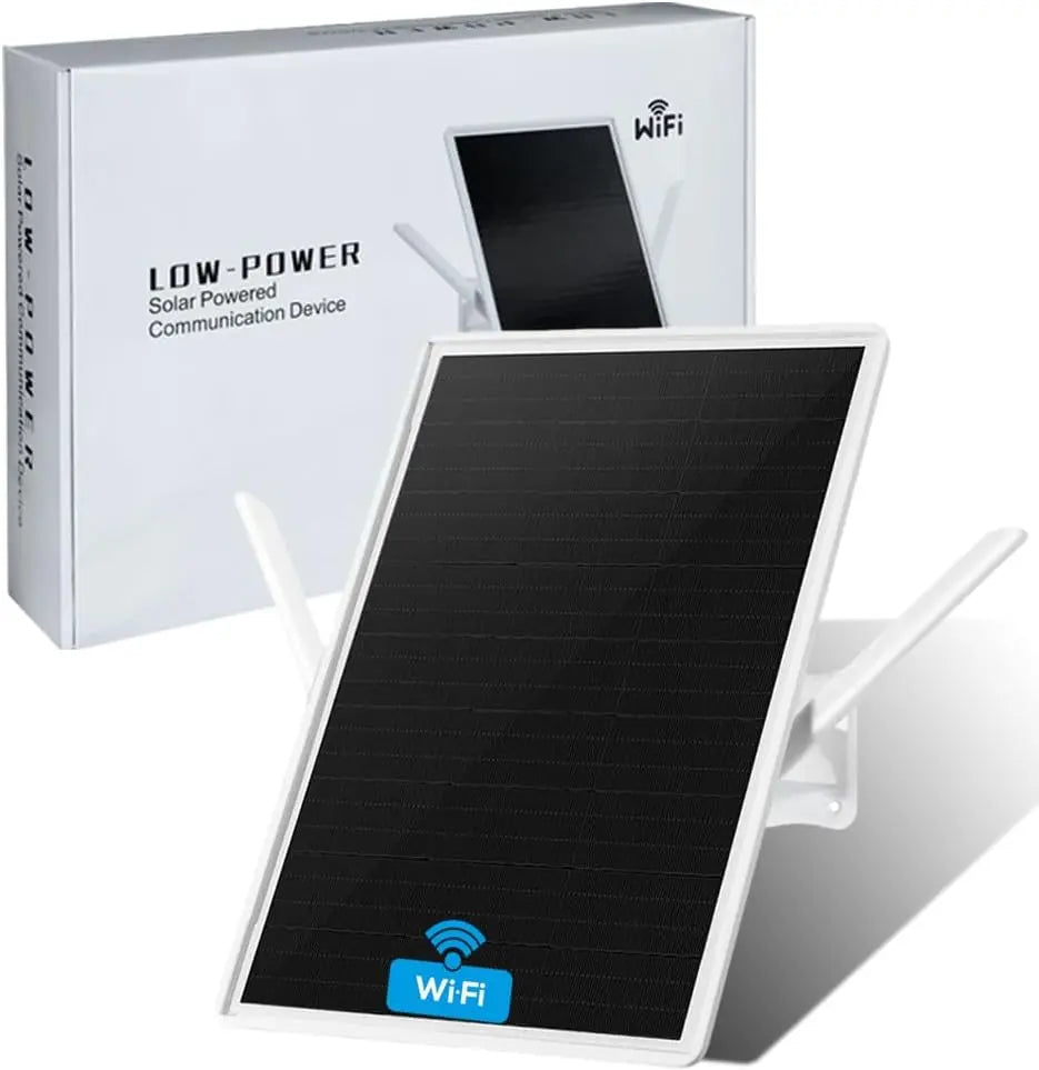 LCLCTEK WiFi Extender Signal Booster Solar Battery Outdoor - Long Range up to 300-feet, Internet 2.4G WiFi Extender Booster, for 2.4G Modem Router