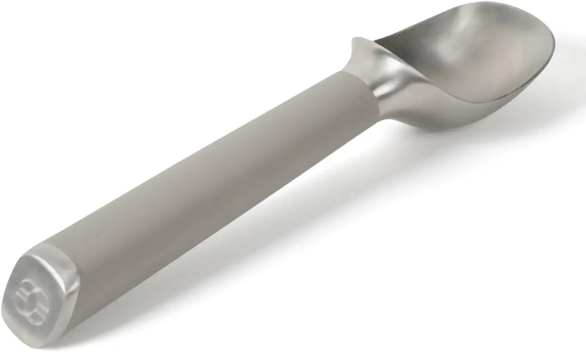 Calphalon Edge Ice Cream Scoop - Stainless Steel Ice Cream Scoop with Ergonomic Handle, Heavy-Duty Dipper for Hard Ice Cream, Gelato & Frozen Desserts
