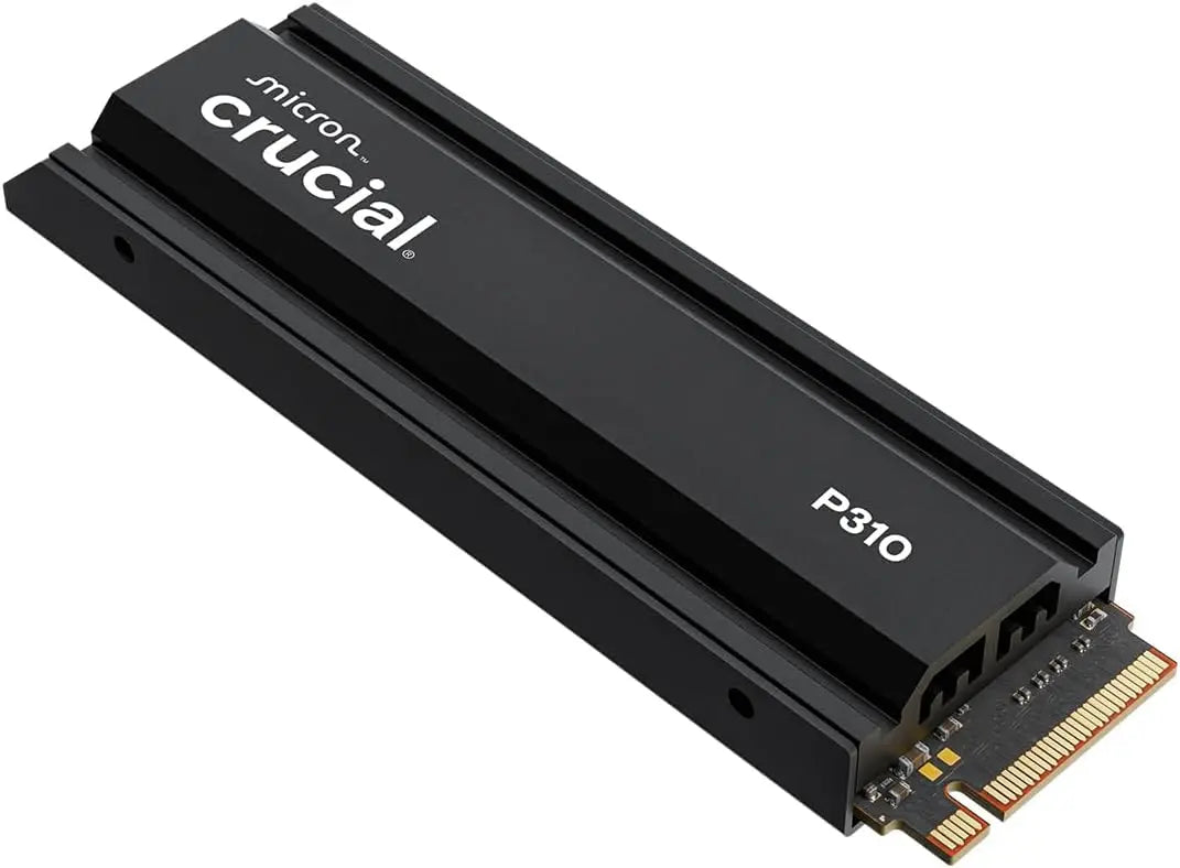 Crucial P310 2280 2TB PCIe Gen4 NVMe Gaming PS5 SSD with Heatsink - Up to 7, 100MB/s, PlayStation5, Laptop & Desktop, Pieces, Compatible