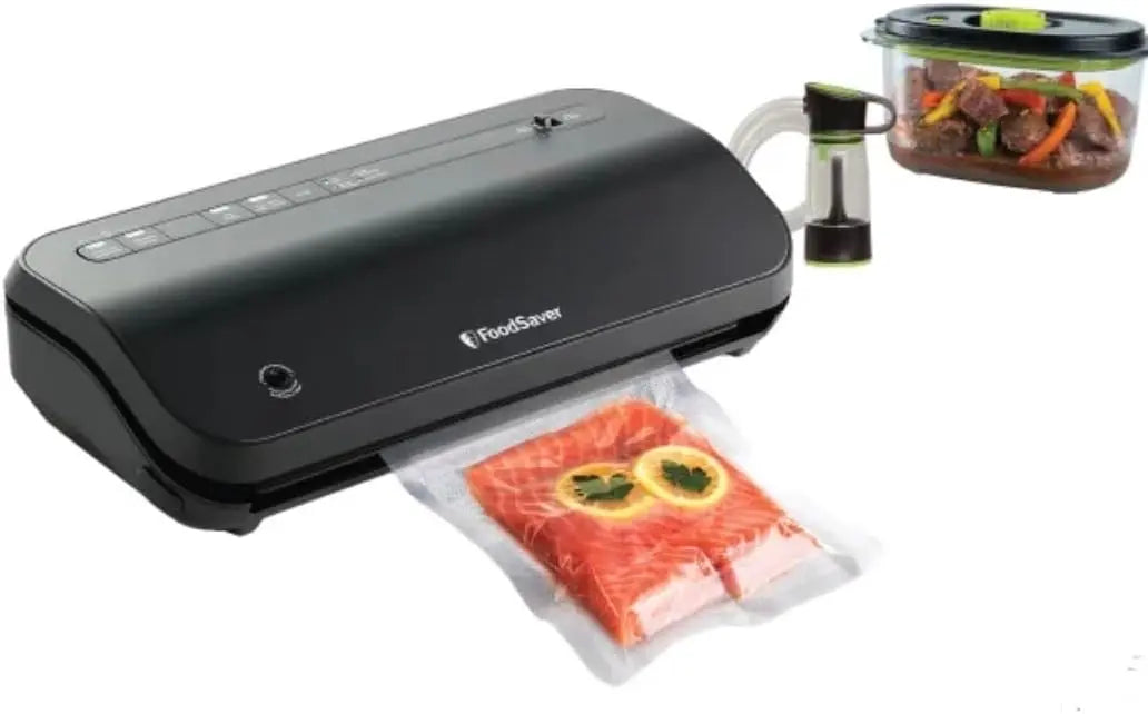 FoodSaver Preserve Vacuum Sealing System with Marinate Mode - Marinate Container, Built-in Roll Storage and Cutter Bar