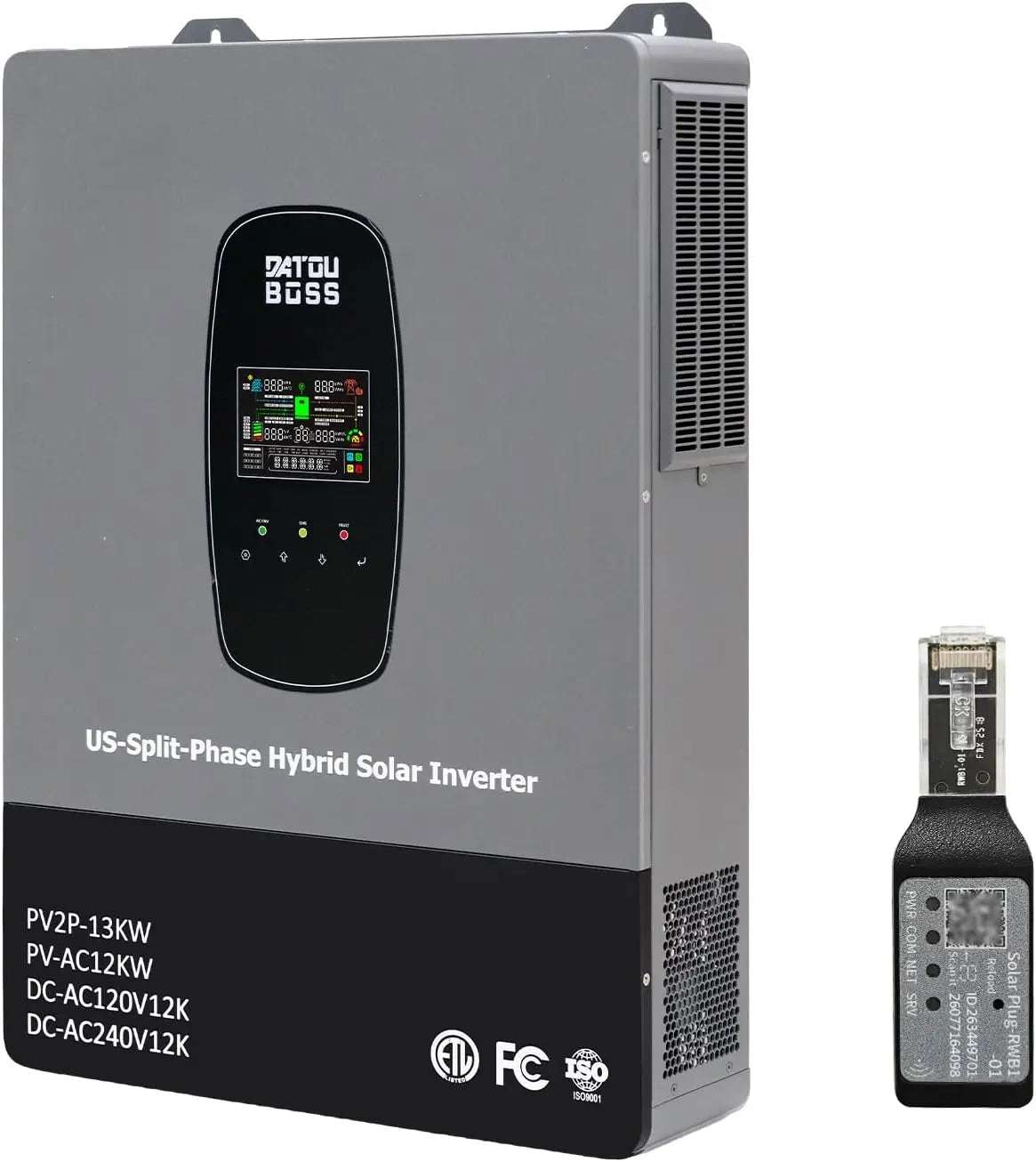 DATOUBOSS 12000W Hybrid Solar Inverter with WiFi - 48V Split Phase