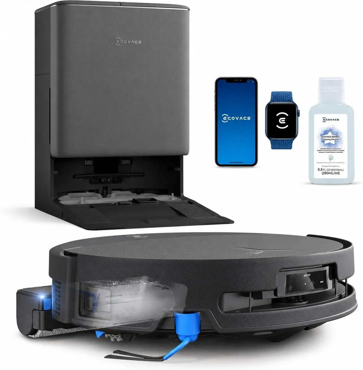 ECOVACS DEEBOT T90 PRO Omni Robot Vacuum and Mop - 30000Pa Blast Suction