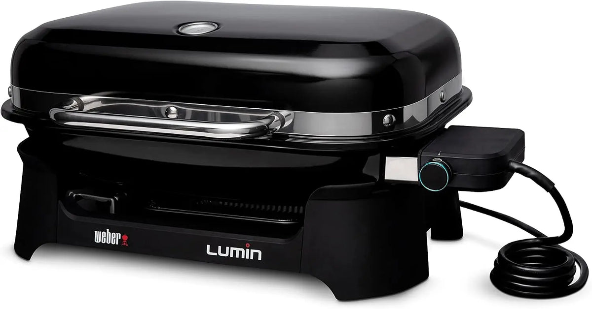 Weber Lumin Portable Grill - Outdoor Electric Grill, BBQ Grill, Black