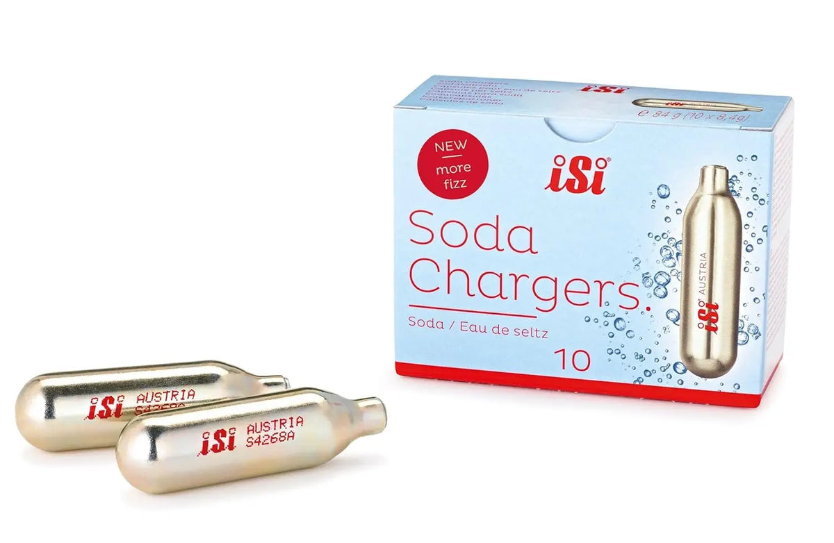 iSi CO2 Soda Chargers 8.4g - 10 Pack, for Soda Siphons and Sodamakers