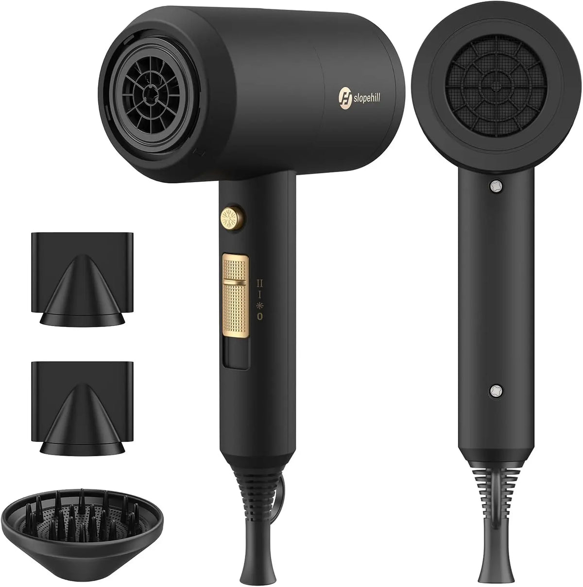 slopehill Professional Ionic Hair Dryer - Black