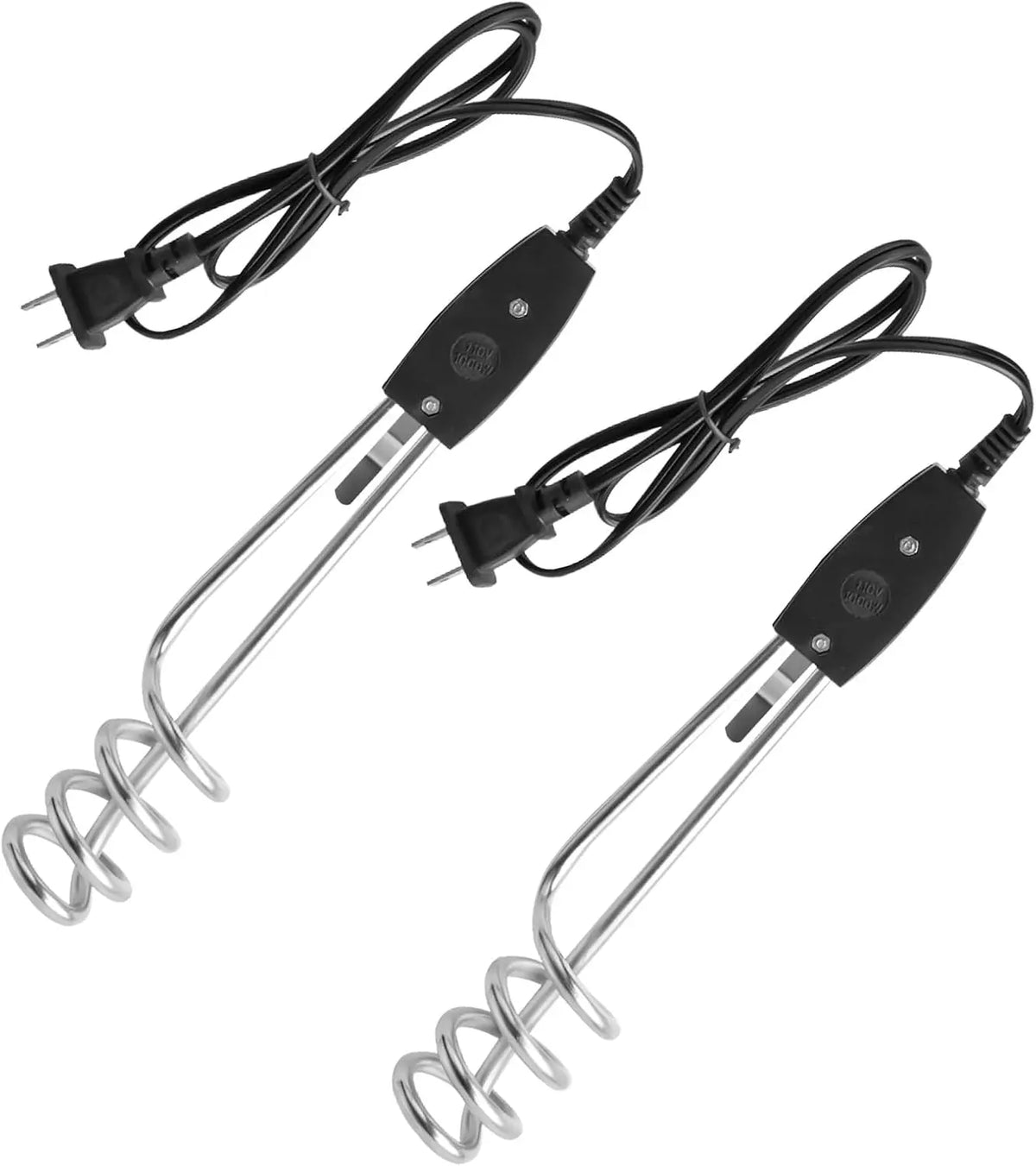 2 Pieces 1000W-110V Immersion Water Heater - Camping, Cups or Bucket Heating