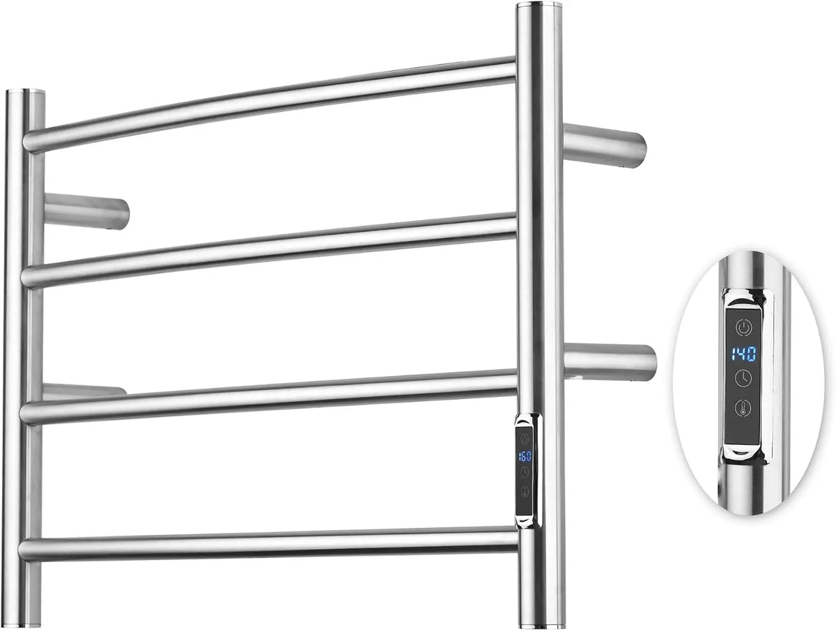 Heated Towel Racks for Bathroom - Wall Mounted Electric Towel Warmer Racks with Timer & Temperature Control, Stainless Steel Towel Heater for Bathroom