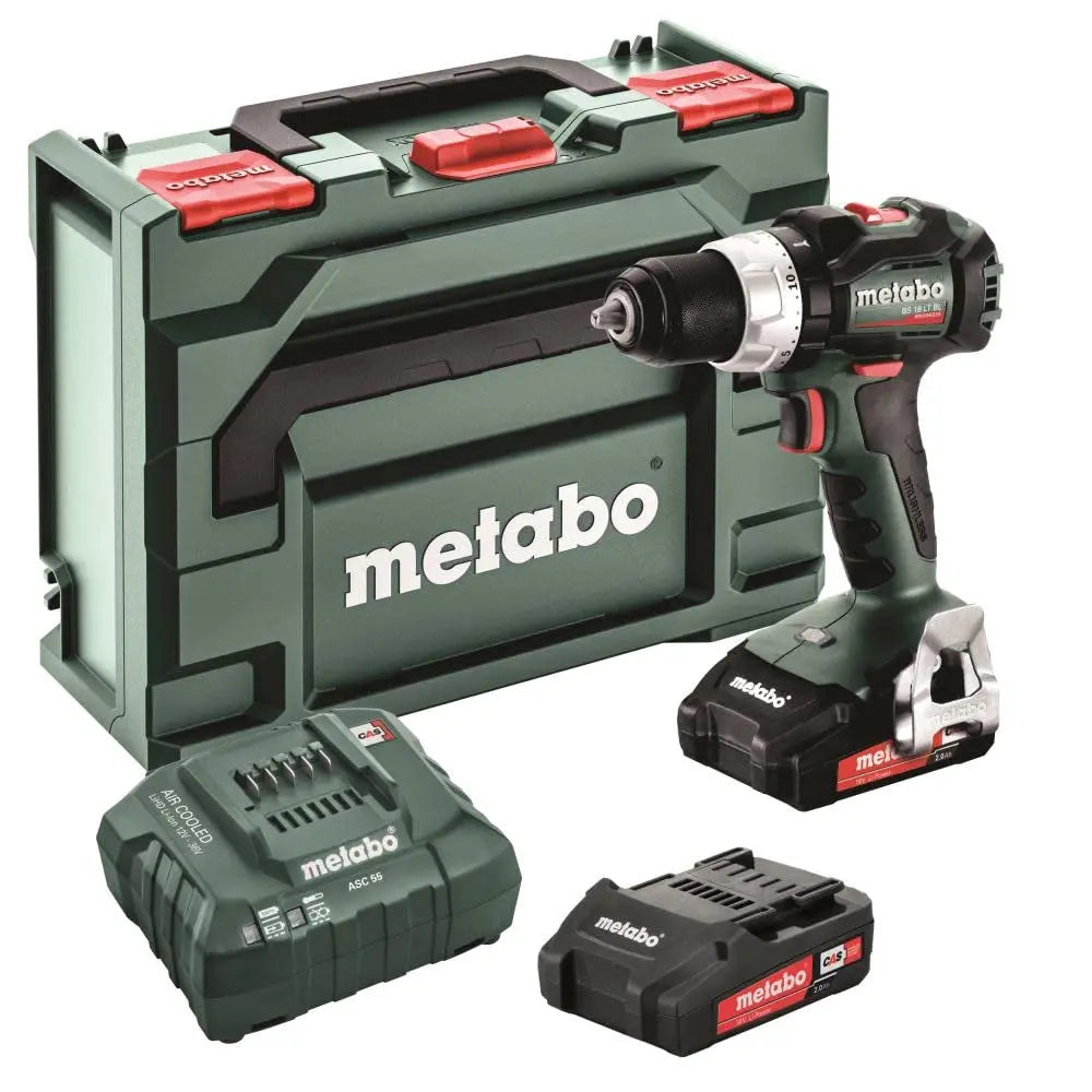 Metabo 602325520 18V BS 18 LT BL Lithium-Ion Brushless 1/2 Inch Cordless Drill Kit - 2 Ah