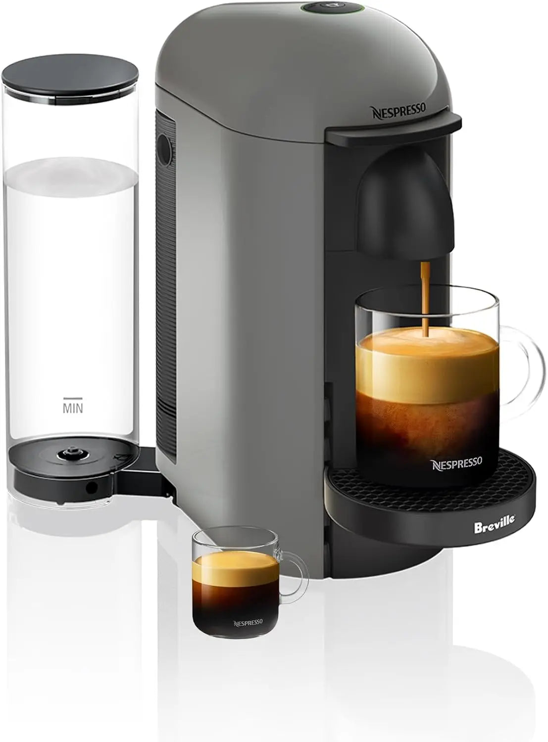 Nespresso Vertuo Plus Coffee and Espresso Maker by Breville - Gray