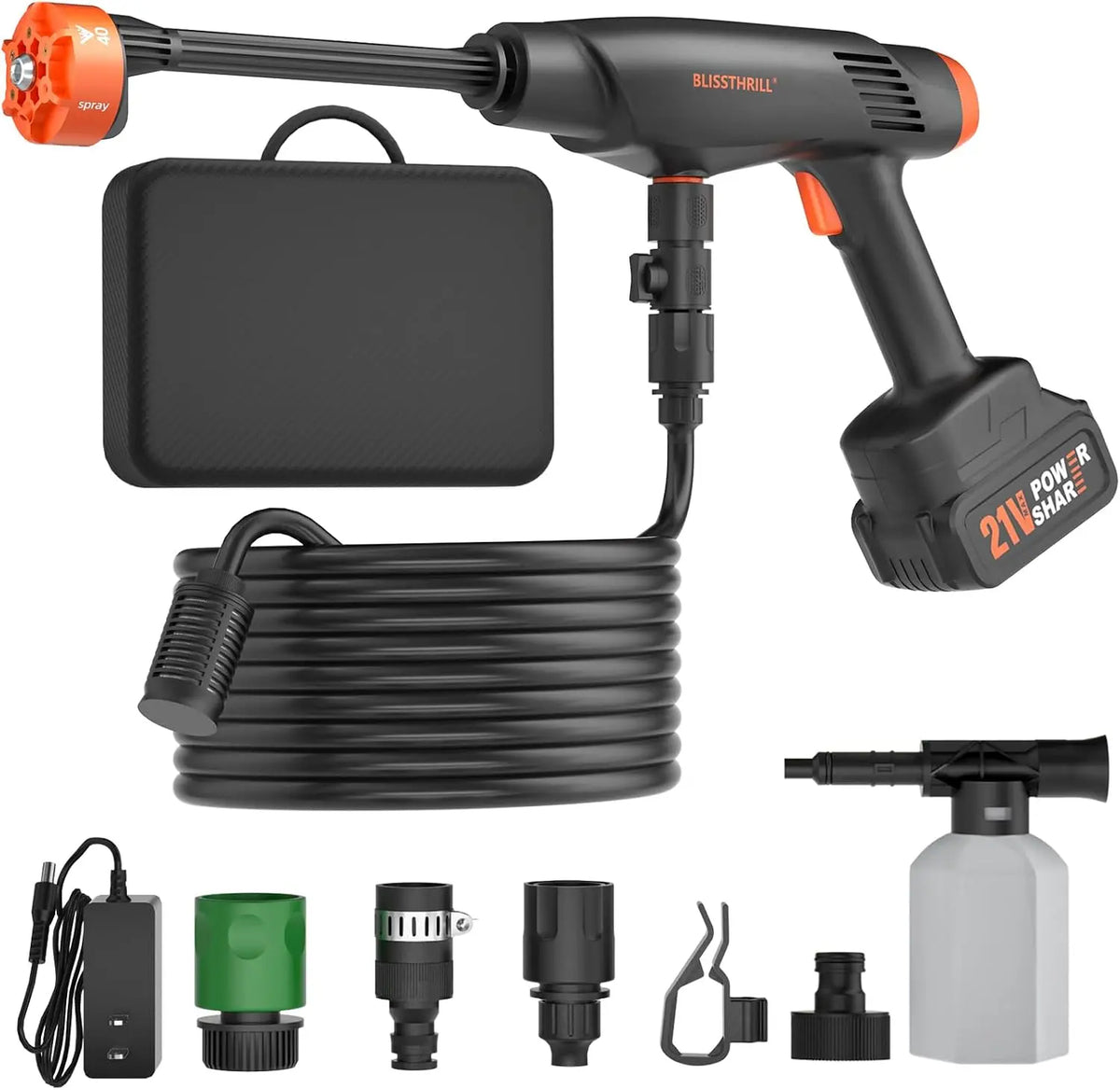 Cordless Pressure Washer Battery Powered; - 1480 PSI Cordless Power Washer
