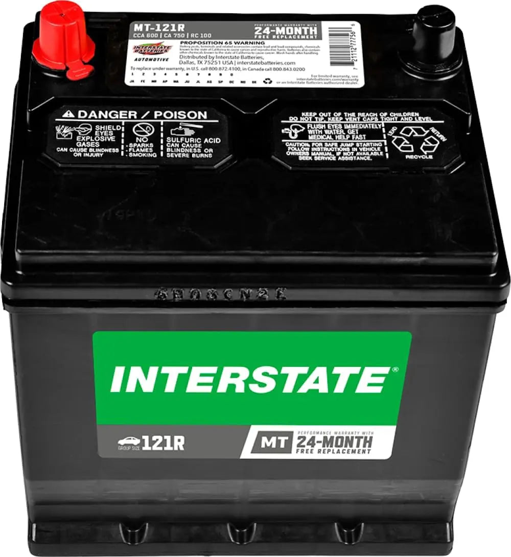 Interstate Batteries Group 121R Car Battery Replacement - MT-121R, 12V, 600 CCA, Replacement Automotive Battery for Cars and Minivans