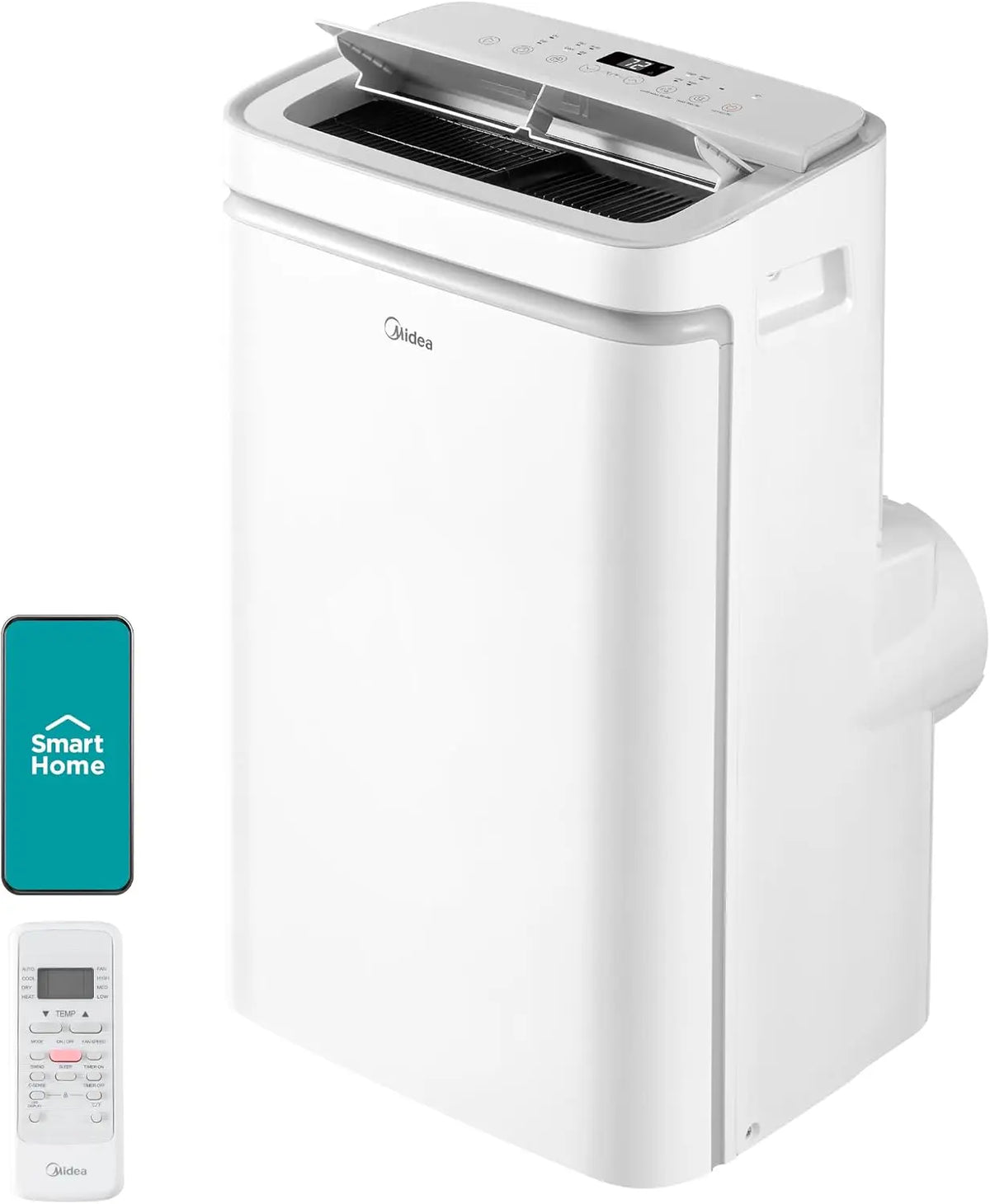 Midea 14 - 000 BTU Portable Air Conditioner with Heat, Cools up to 450 Sq. Ft