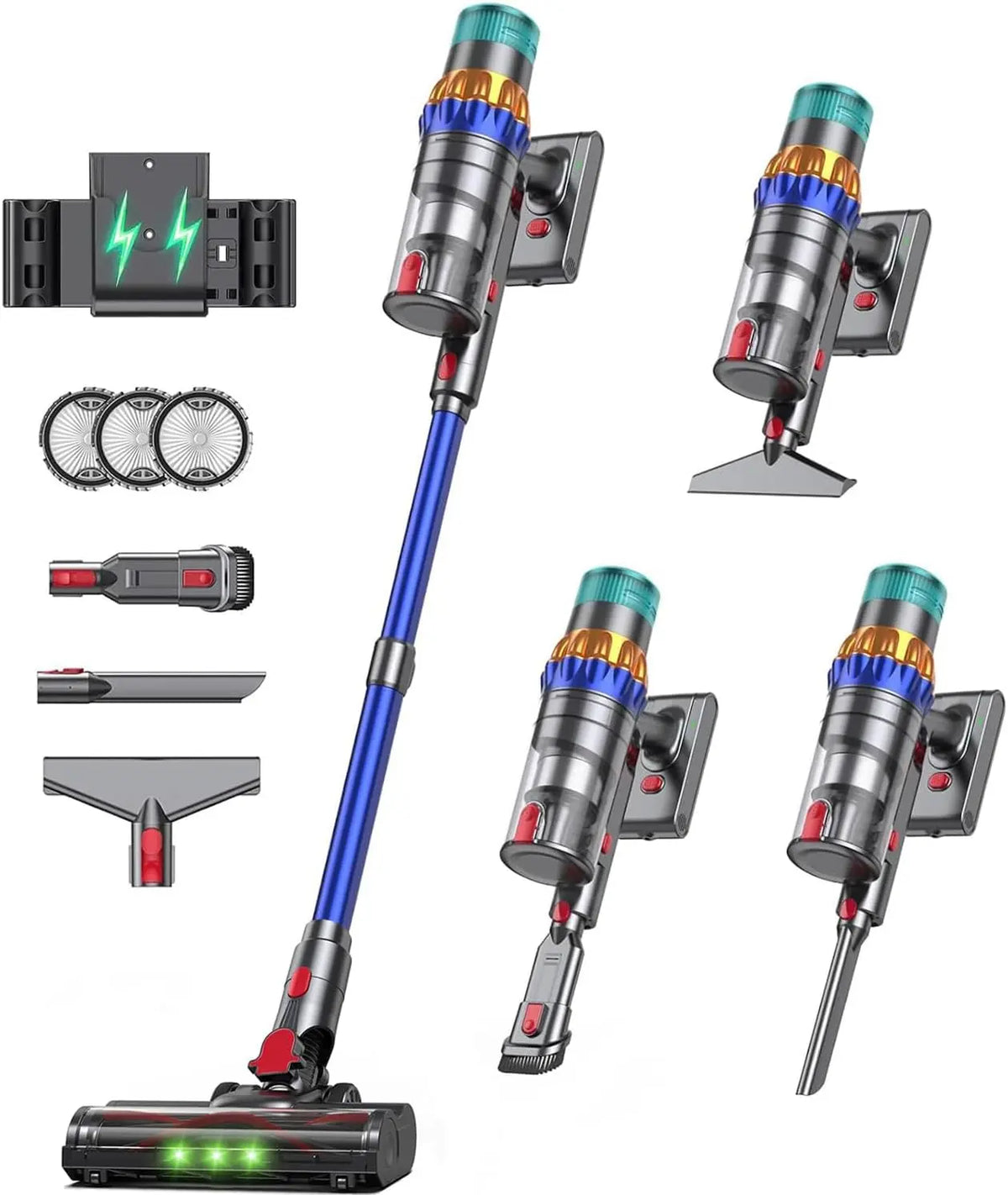 Smart Cordless Vacuum Cleaner - 650W 60KPa 75Min Vacuum Cleaner for Home