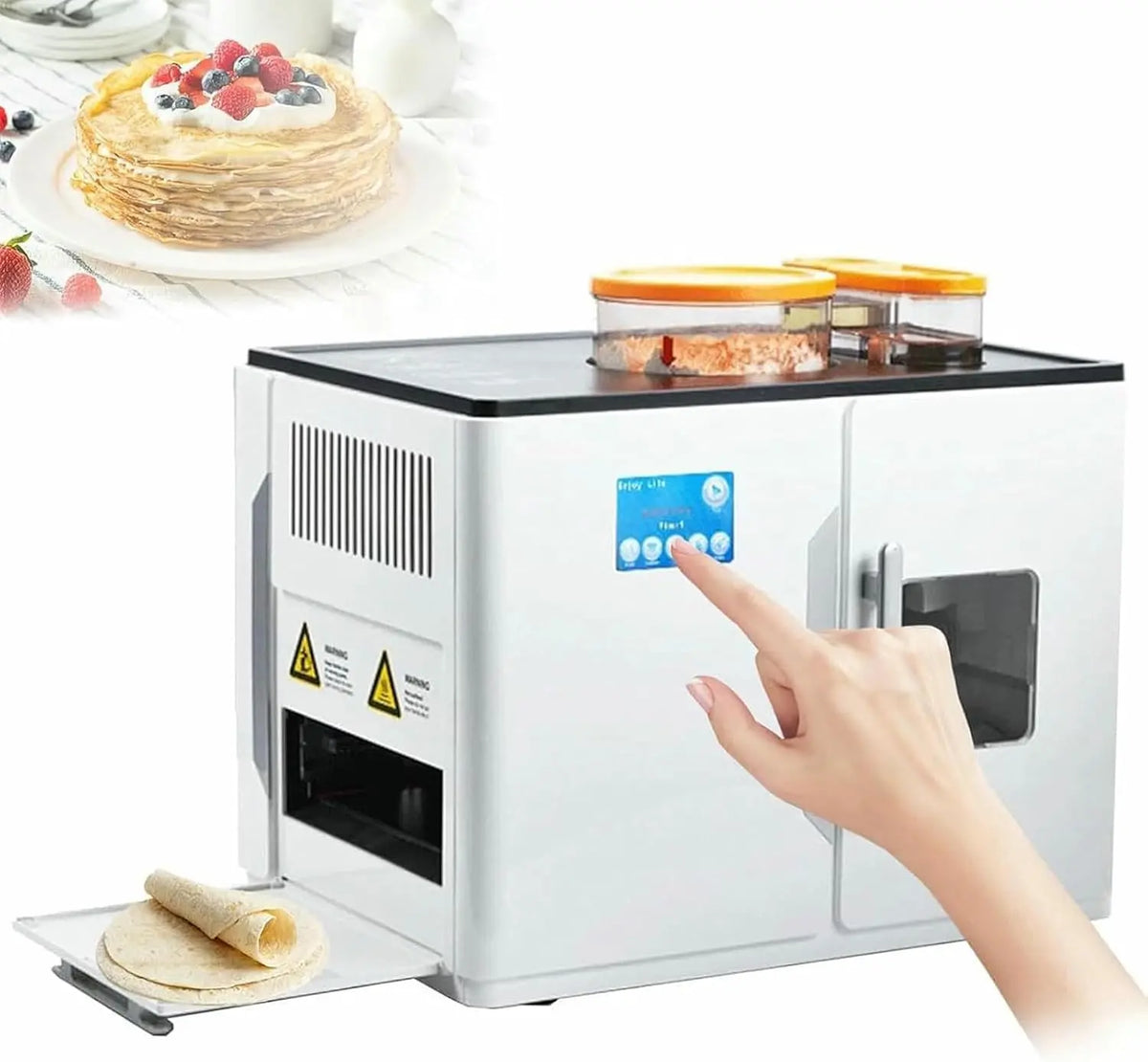 Fully Automatic Roti And Chapati Maker - Make 8 Delicious Flatbreads And Pitas In One Go With One, Button Operation, For Indian Roti, 110v/220v
