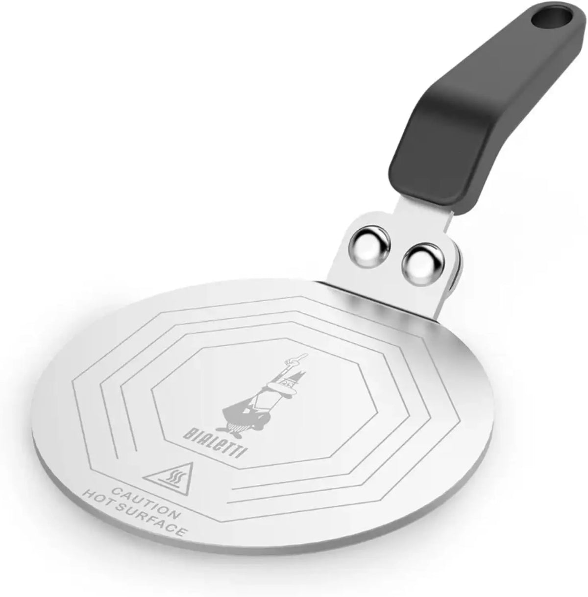 Bialetti Stainless Steel Plate - Heat Diffuser Cooking Induction Adapter, Steel, 6 pints