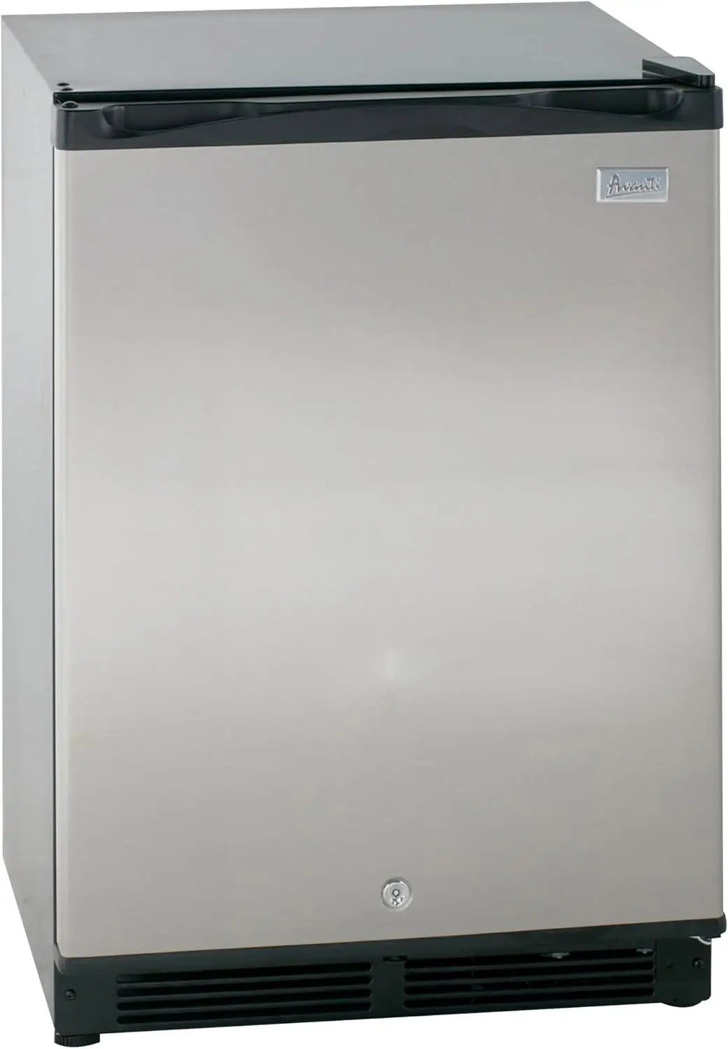 Avanti Mini Fridge Compact Refrigerator for Office or Dorm with Reversible Door with Security Lock - 5.2-Cu. Ft., Stainless