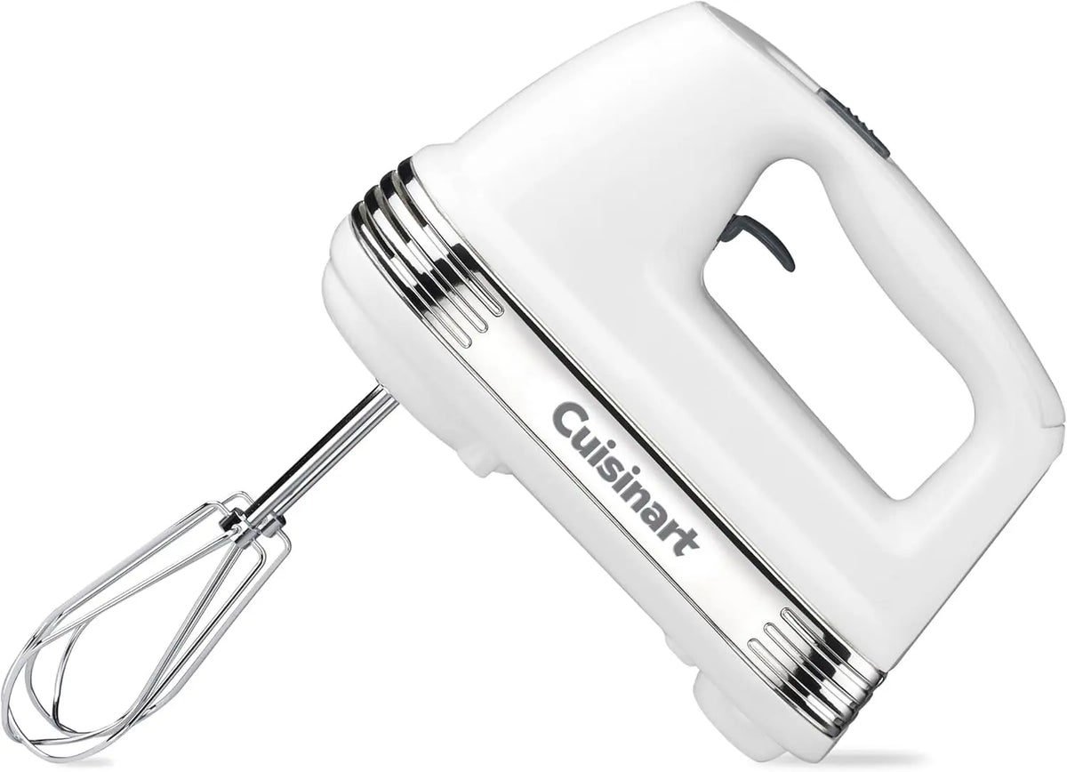 Cuisinart Power Advantage 5-Speed Hand Mixer - 220W-Motor Hand Blender Electric Mixer with 5 Speed Settings, Extra-Long Dishwasher-Safe Beaters, HM-50