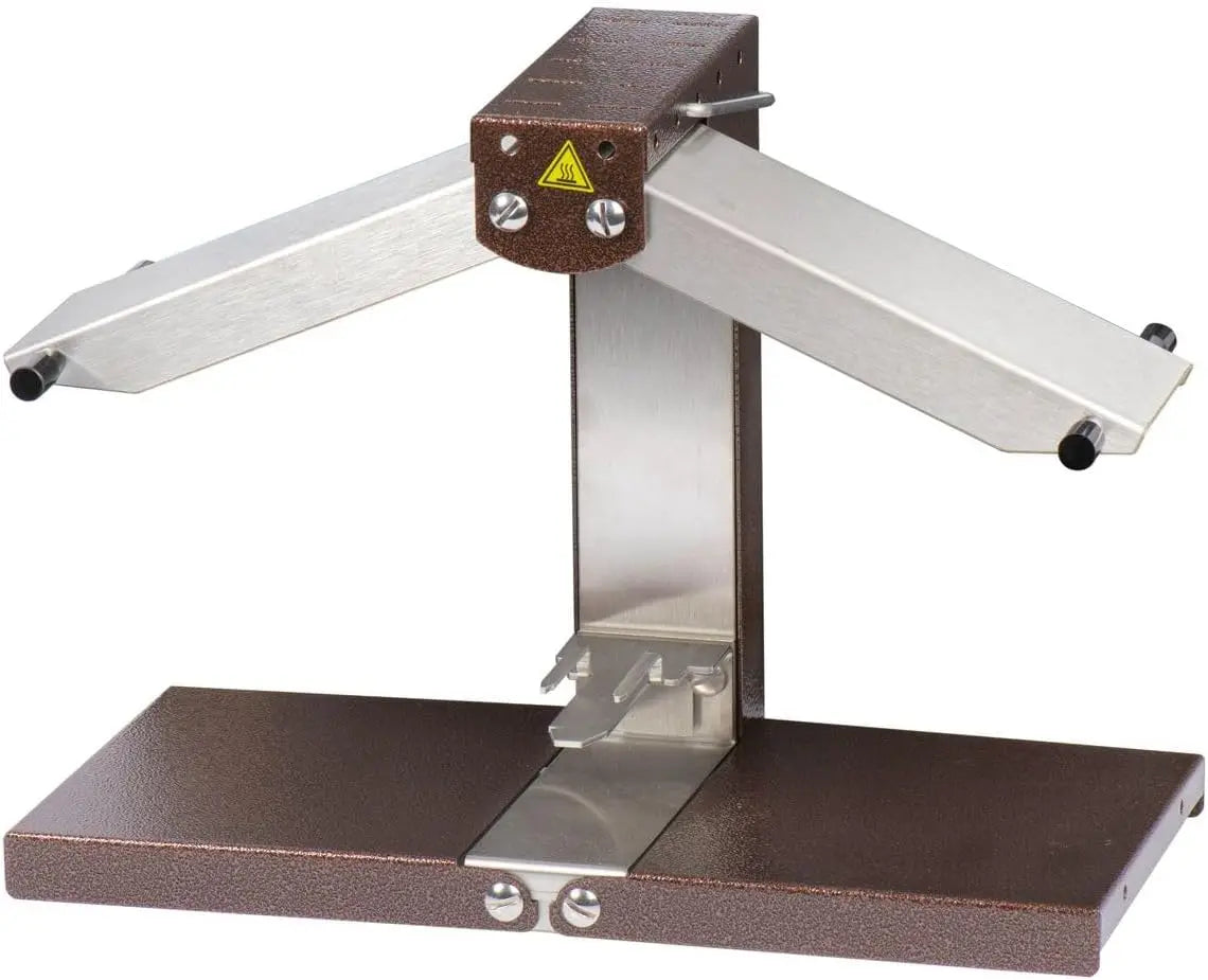 BRON COUCKE - Traditional Raclette Machine Brézière Original, Professional, Stainless Steel, 1/4 or 1/6 Wheel of cheese, 1-4 People, Foldable, 110V
