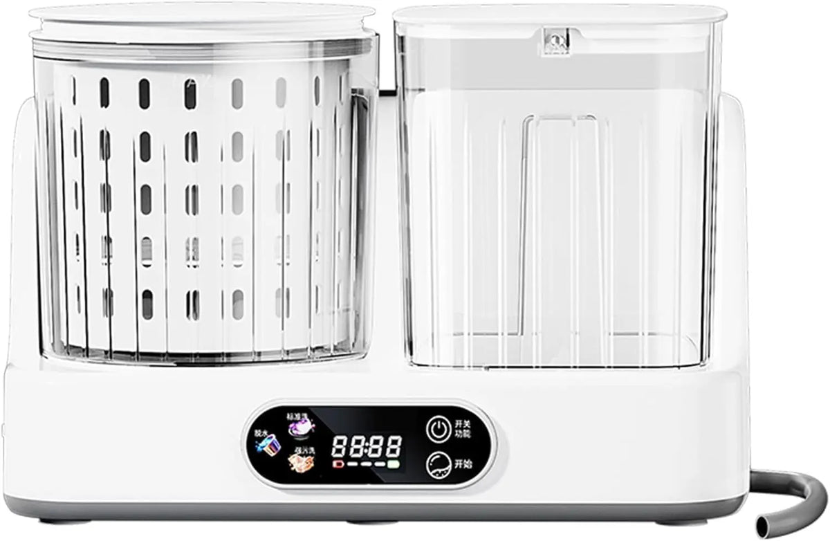 Automatic Underwear Washing Machine with 8000mAh Battery - 3L Portable Mini Washing Machine and Spin Dryer for Underwear, Socks, Baby Clothes