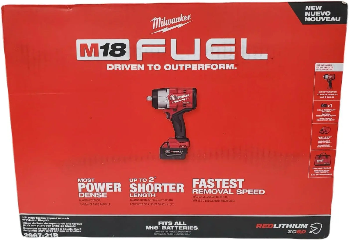 Milwaukee - Electric - M18 Fuel 1/2 HIGH Torque Impact Wrench W/FRICTI