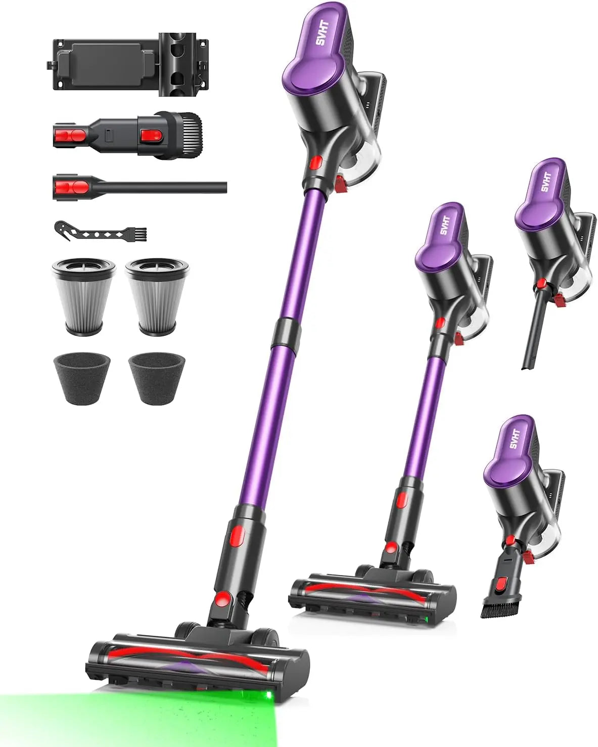 Cordless Vacuum Cleaner - 500W 45KPA 50Mins Stick Vacuum Cleaners for Home