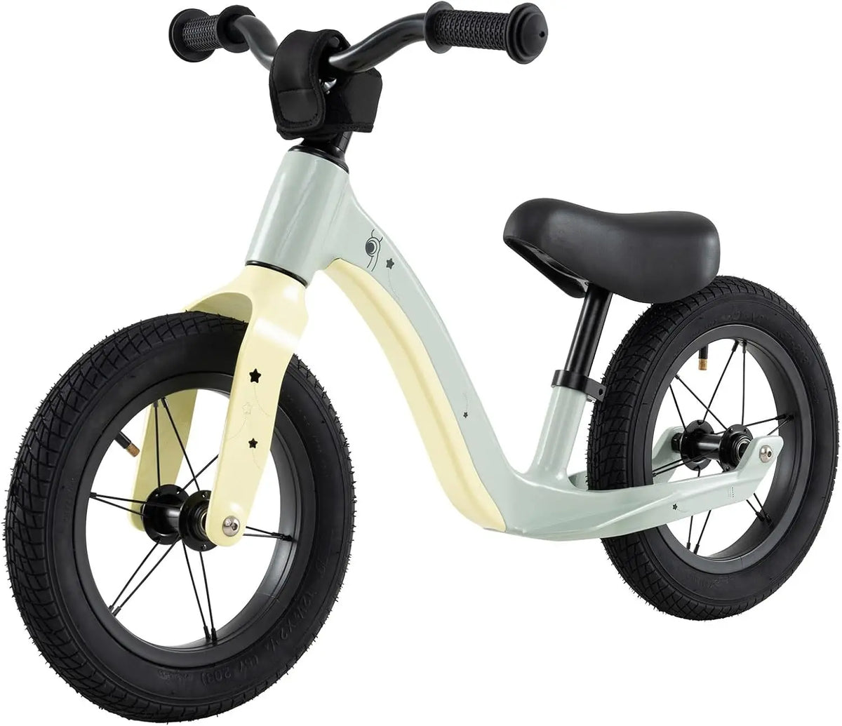 BABY JOY 12-Inch Balance Bike - Magnesium Alloy Frame Toddler Bike w/Adjustable Seat, 360° Rotatable Handlebar & Pneumatic Rubber Tires