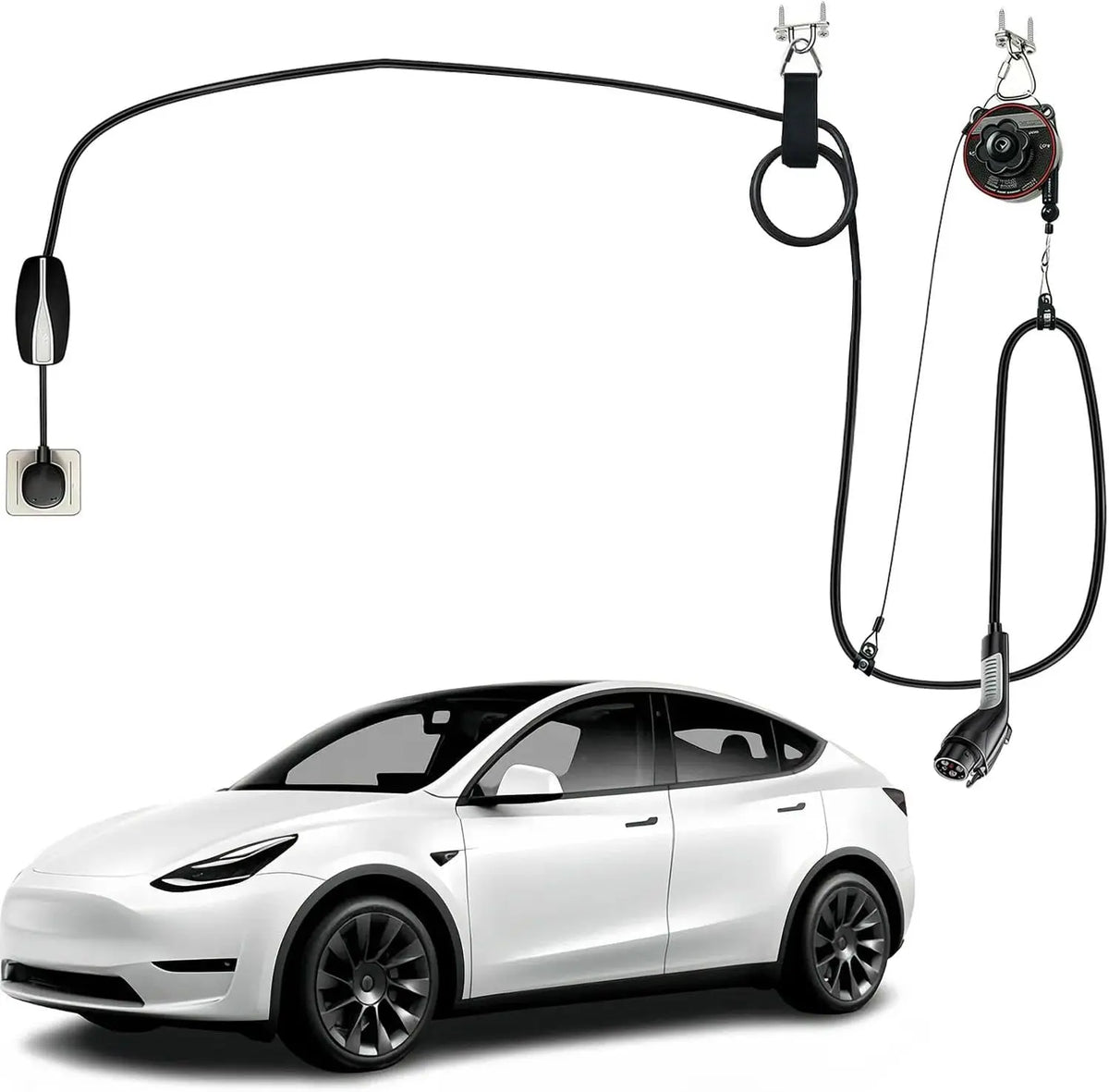 EV Charger Cable Retractor - 3M Retractable Cable Management Reel