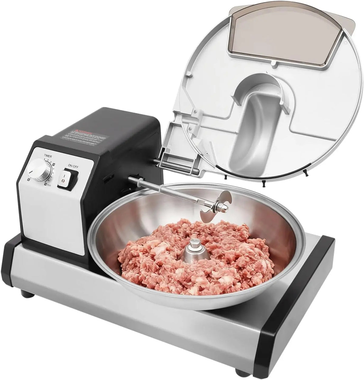 Commercial Food Processor - 250W Heavy-Duty Vegetable Chopper Meat Grinder Mincer