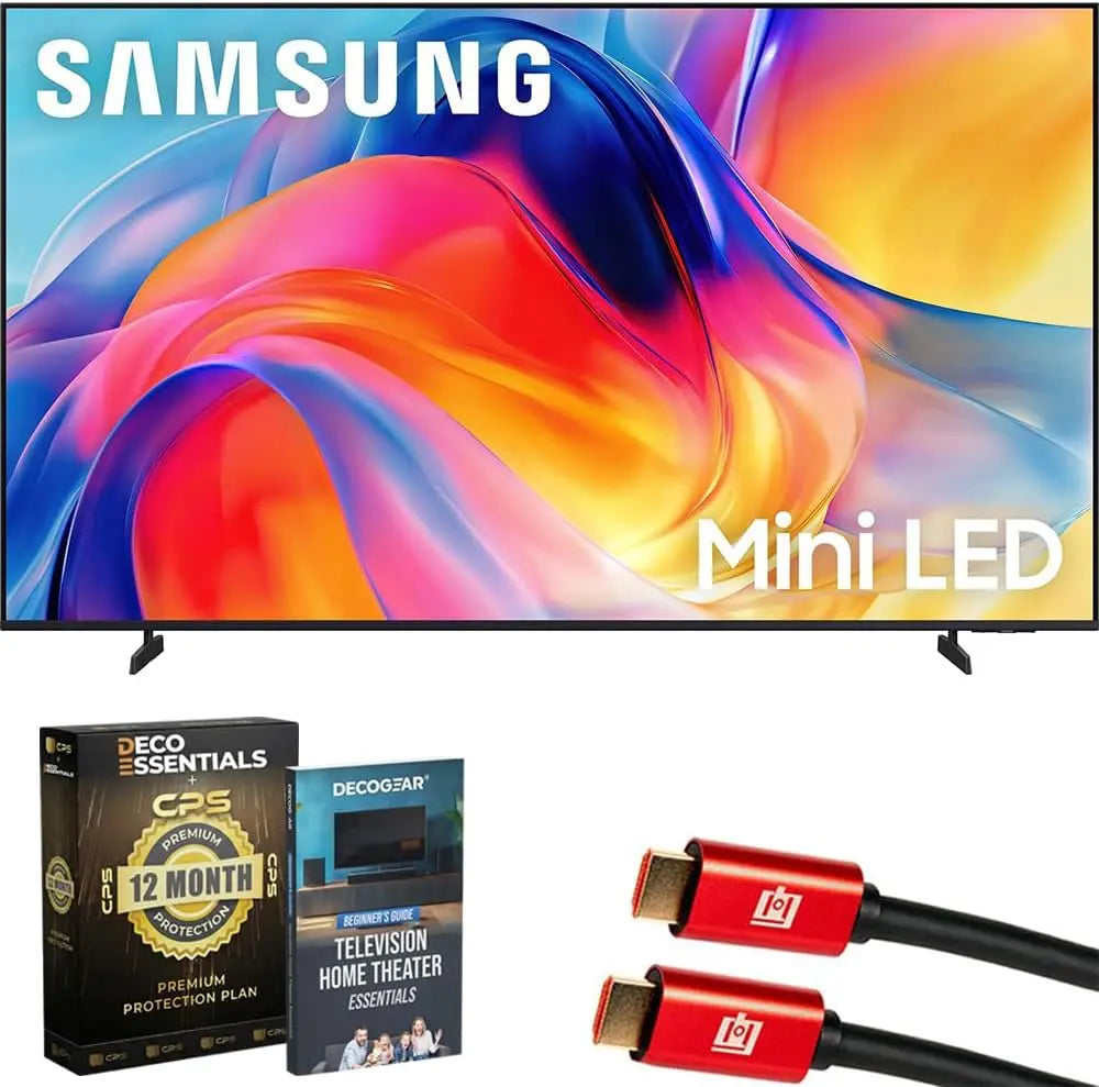 Samsung 43 Inch Mini LED M70H 4K 3840x2160 Vision AI Smart TV - Titan Black, 2026, UN43M70HAFXZA Bundle with 1 YR CPS Enhanced Protection Pack