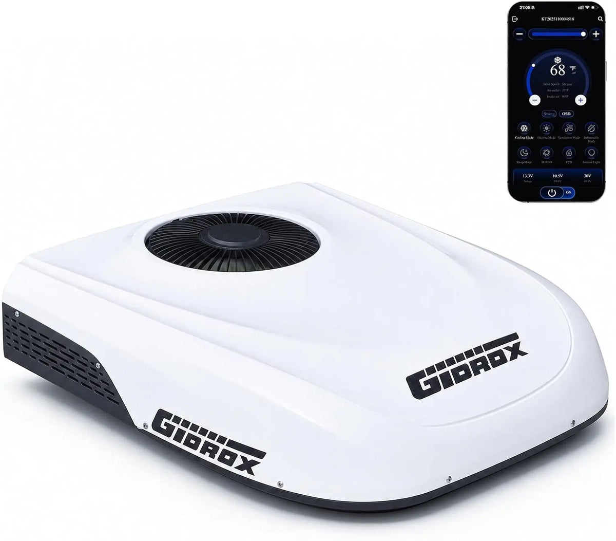10000 BTU 12V DC RV Air Conditioner - Battery Powered, Low Power Consumption, Cooling Only