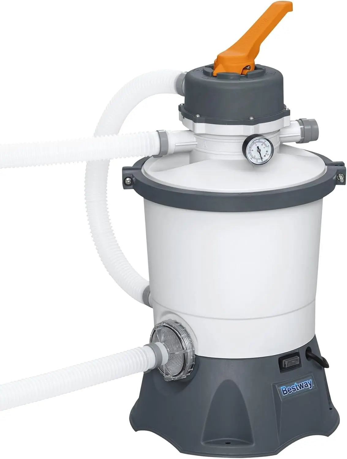 Bestway 58516E Flowclear 800 Gallon Sand Filter Pool Pump for Above Ground 300 to 4 - 800 Gallon Swimming Pools, Sand Sold Separately