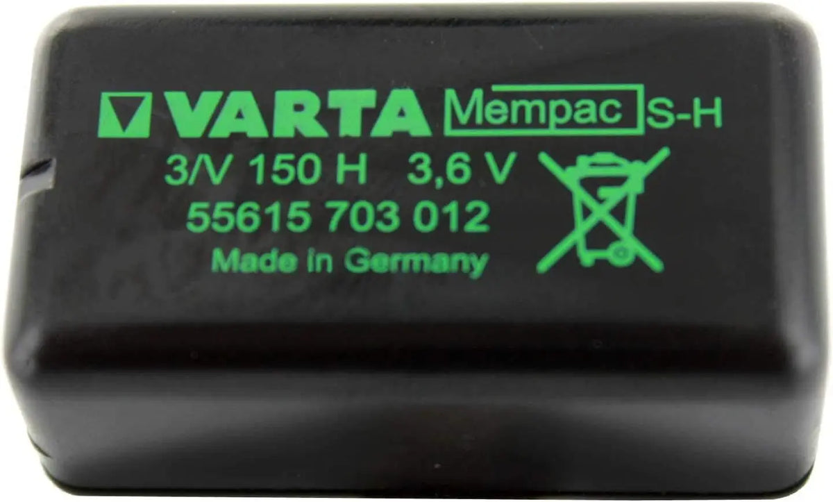 VARTA 55615703012 NIMH Battery - Button Cell, 3.6V, 150mAh