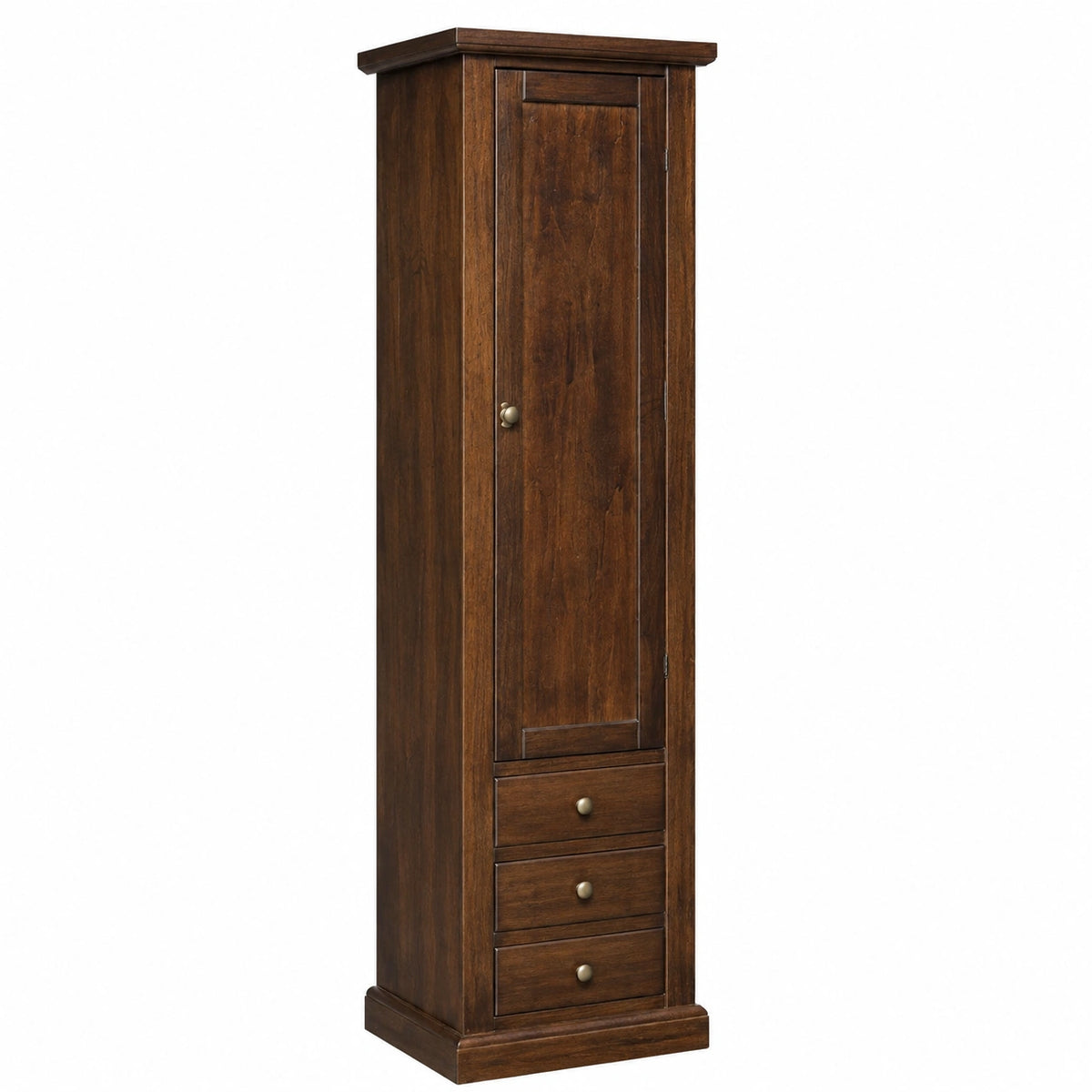 Credenza in Legno Stile Classico con 1 Anta e 3 Cassetti - Arte Italiana