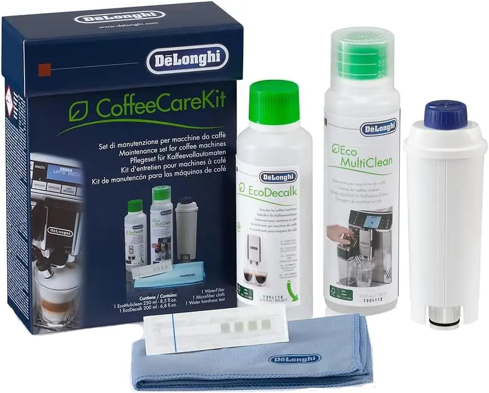 De'Longhi Coffee Care Kit - Essential Coffee Machine Maintenance Products, DLSC306, Black