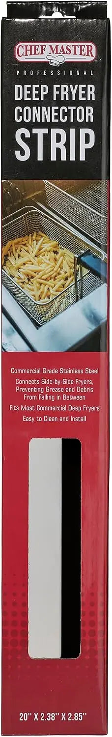 Chef Master Deep Fryer Connector Strip - Stainless Steel Splash Guard