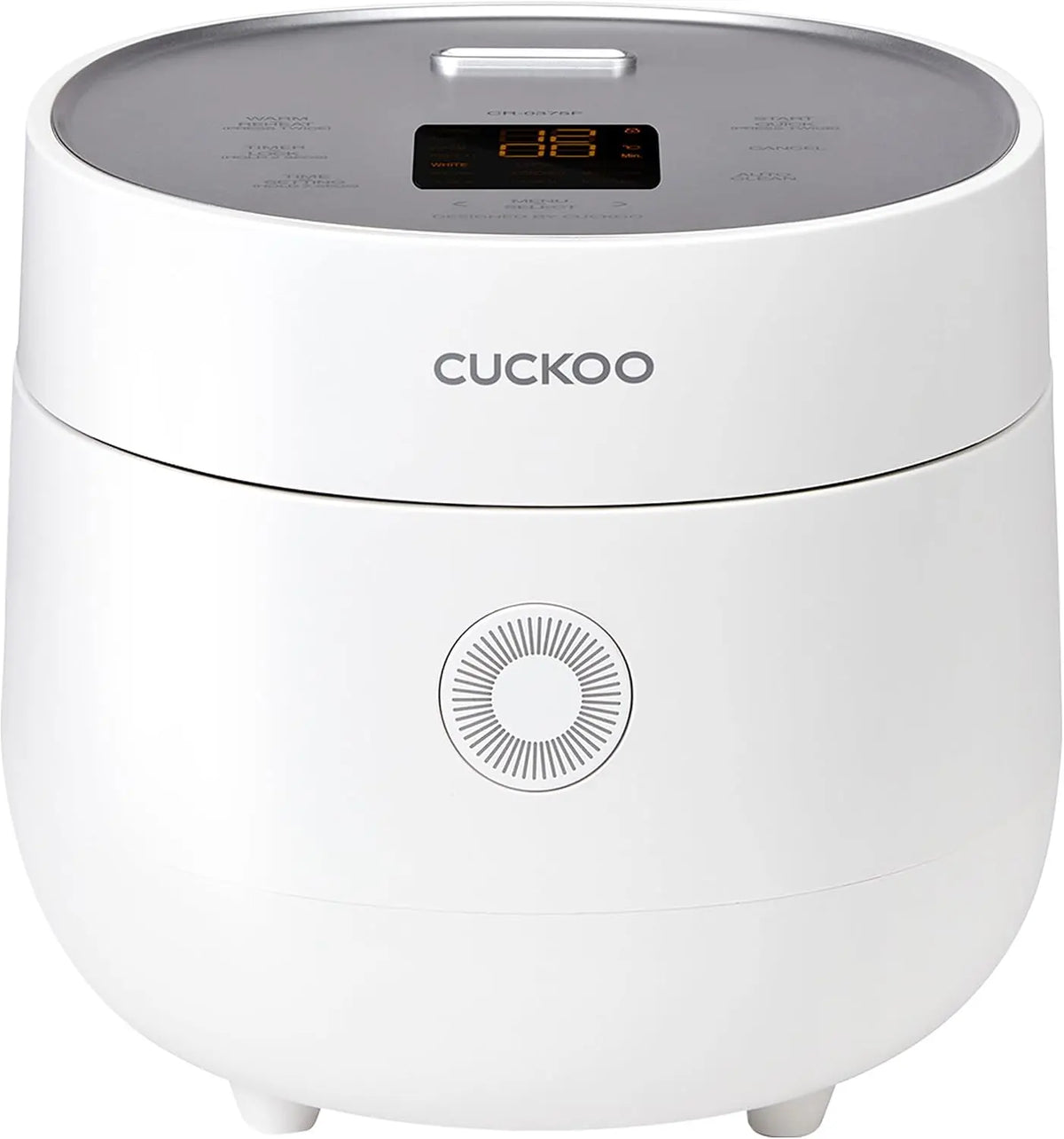 CUCKOO Micom Fuzzy Logic Rice Cooker - 6-Cup Cooked, White, CR-0375FW