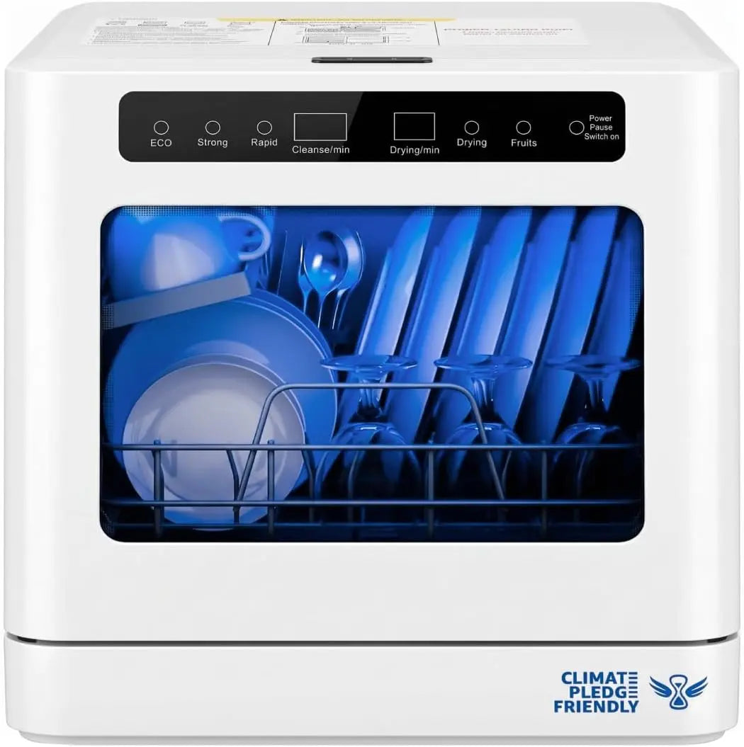 Collier Kitchen Portable Countertop Dishwasher Compact Mini Dishwasher with 5 Wash Programs - RVs & Small Kitchens